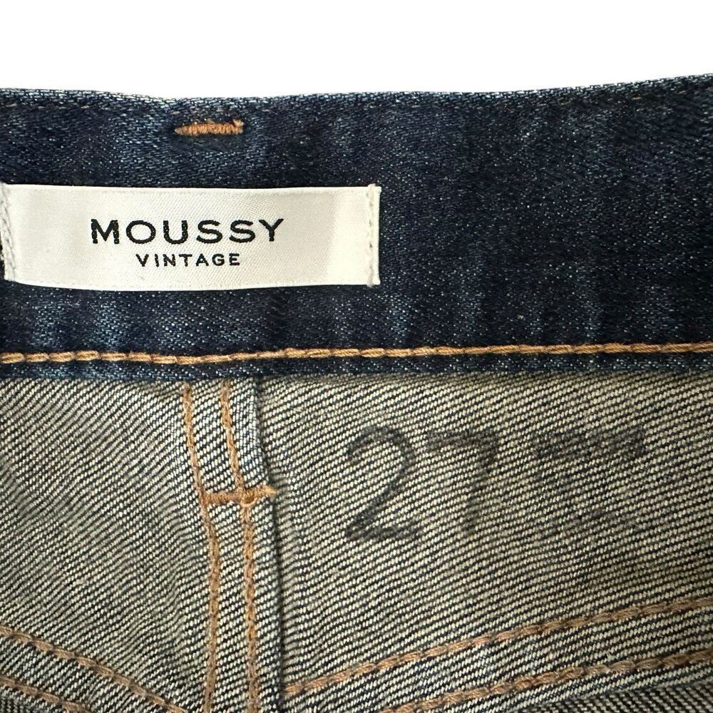 VTG Moussy Glendora Flare Jeans Japanese Selvedge Women’s 30 X 28.5 High Rise - Picture 5 of 16